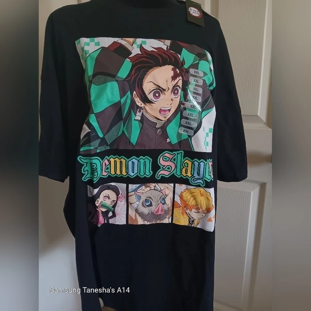 Demon Slayer black unisex graphic T-Shirt. Size XXL. NWT - Picture 1 of 3